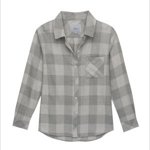 Rails LA dark grey plaid shirt (women’s)